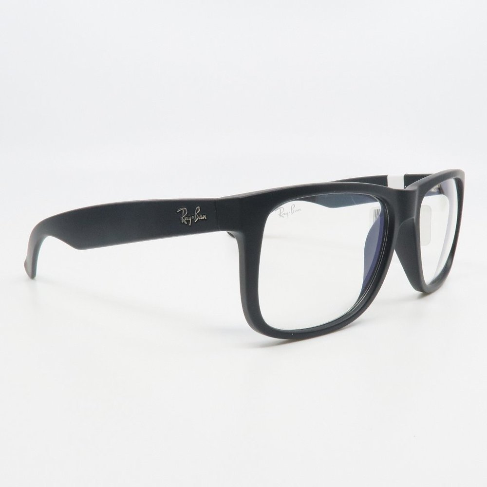 RB 4165 622/5X Ray-Ban New Matte Black/ Clear Justin Glasses with case - Picture 3 of 5